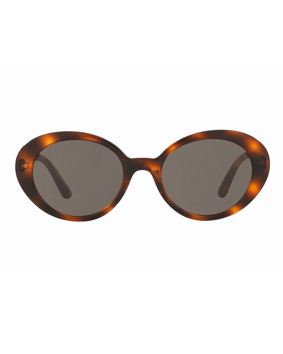 Parquet Monochromatic Oval Sunglasses, Tortoise/Black