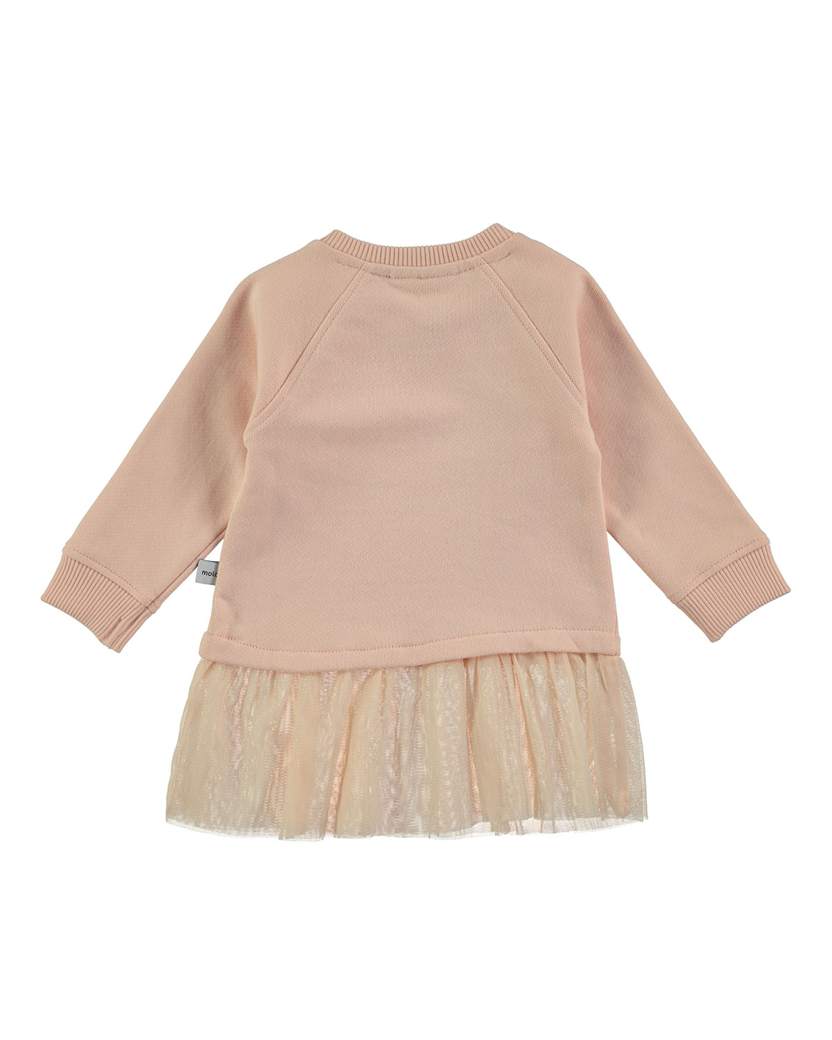 Carlin Raglan Jersey & Tulle Dress, Pink, Size 12-24 Months