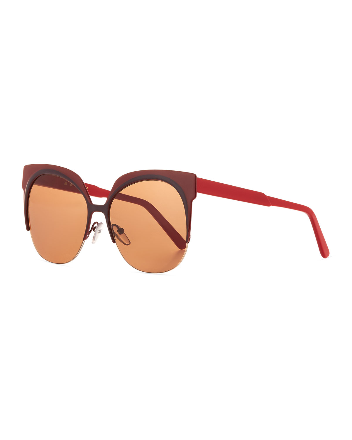 Two-Tone Cat-Eye Sunglasses