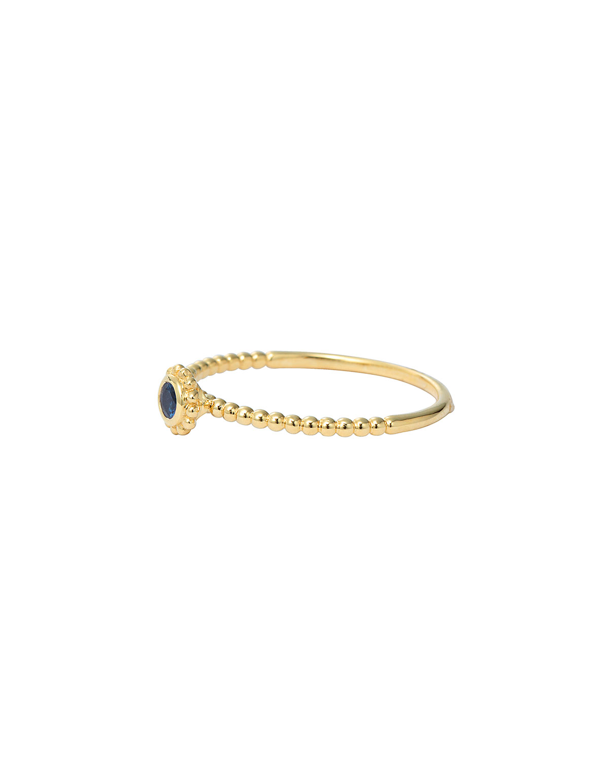 Covet Blue Sapphire Stackable Ring, Size 7