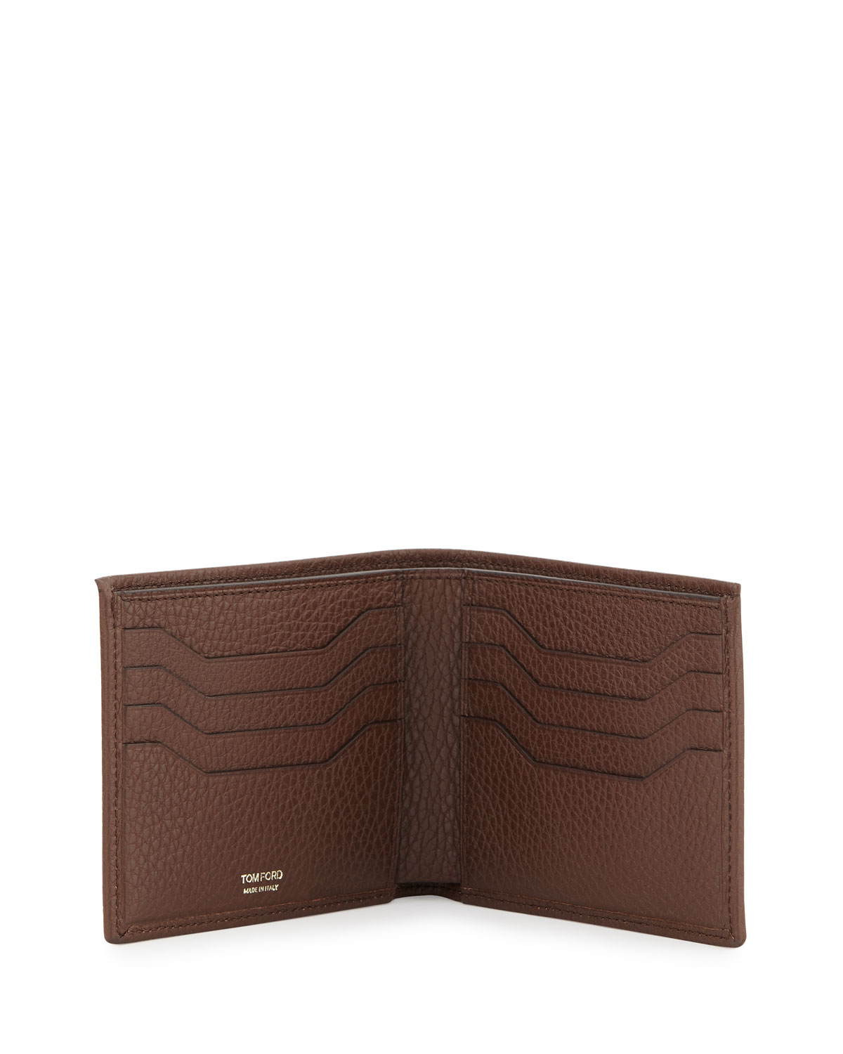 Calfskin Bifold Wallet, Brown