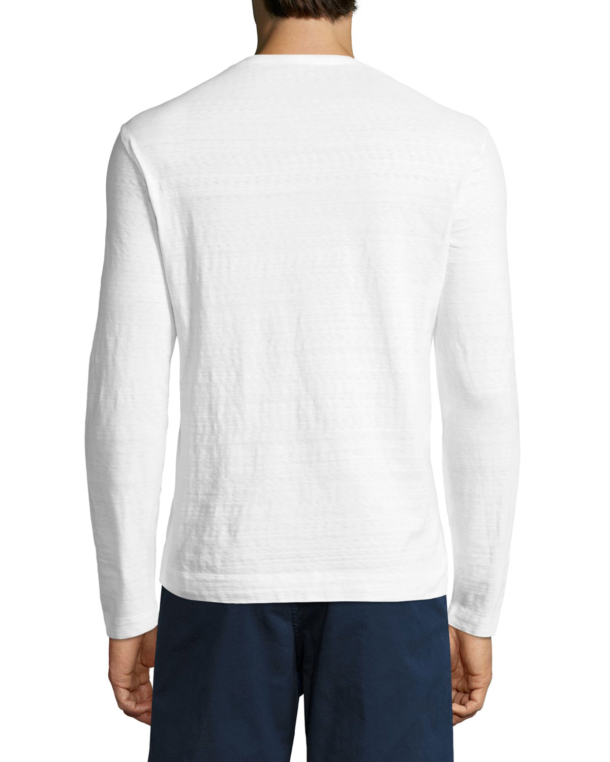 Robby Classic-Fit Striped Long-Sleeve T-Shirt, White/Maritime/Navy