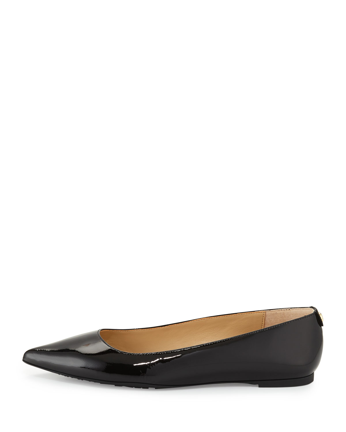Arianna Patent Pointed-Toe Flat