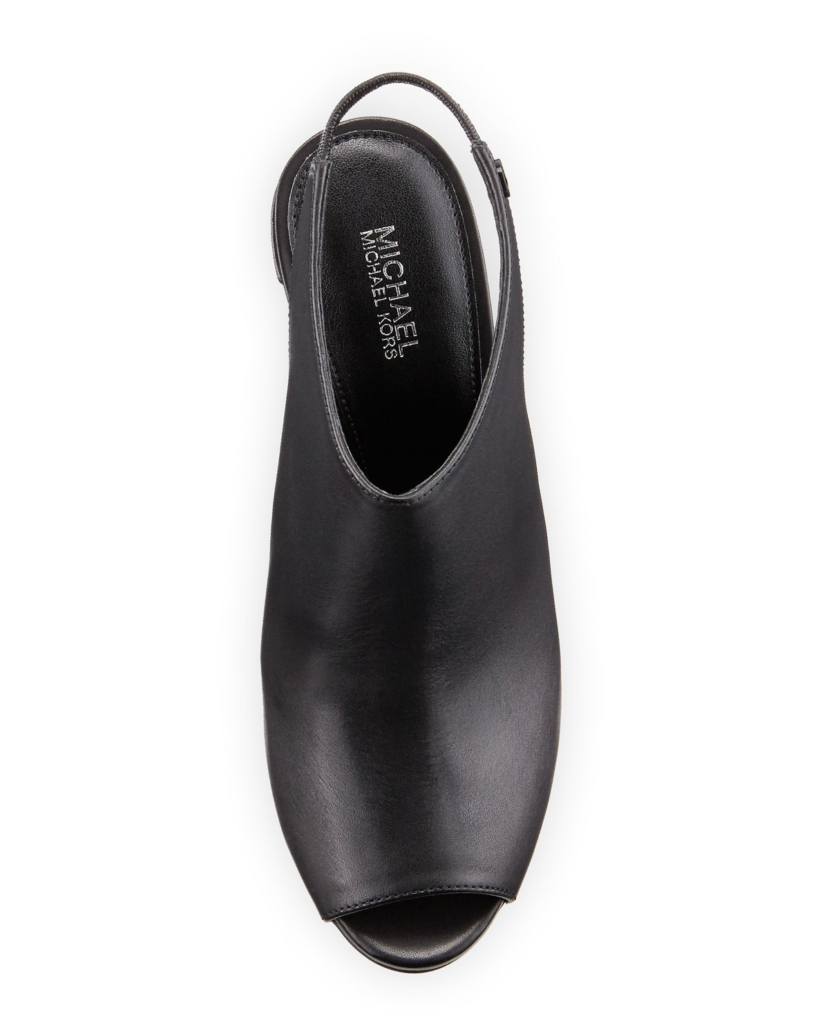 Ashby Leather Slingback Bootie, Black
