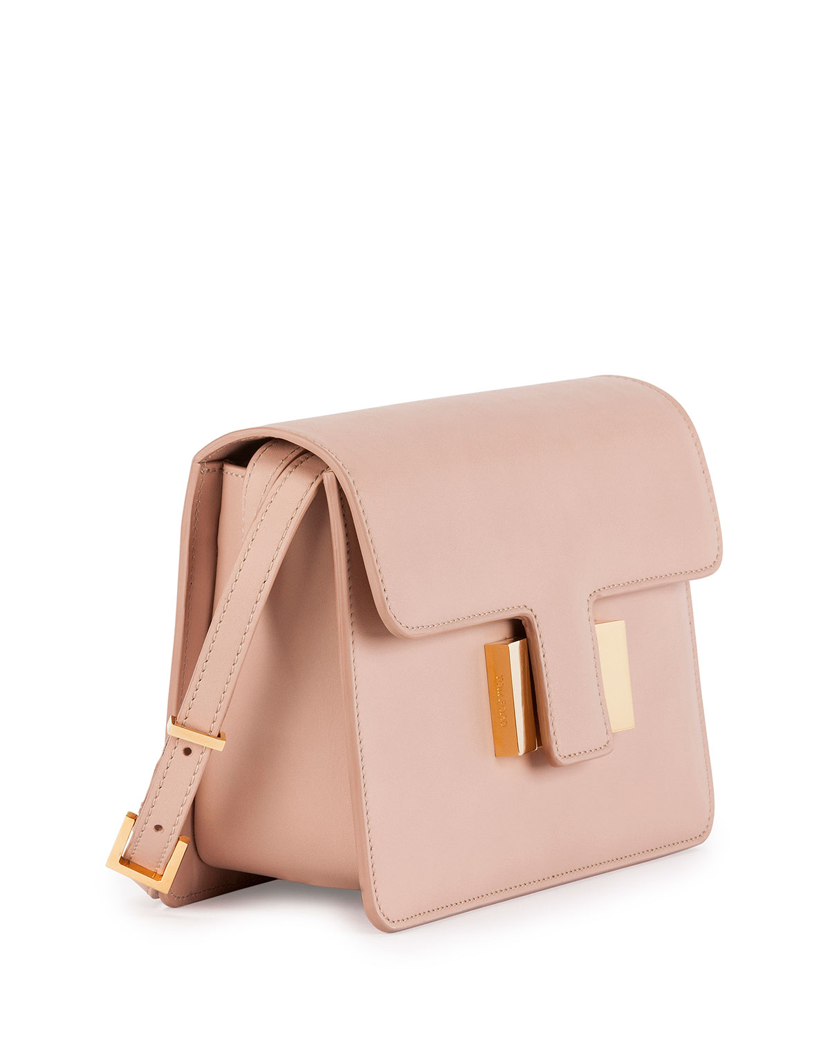 Sienna Small T-Buckle Crossbody Bag, Blush