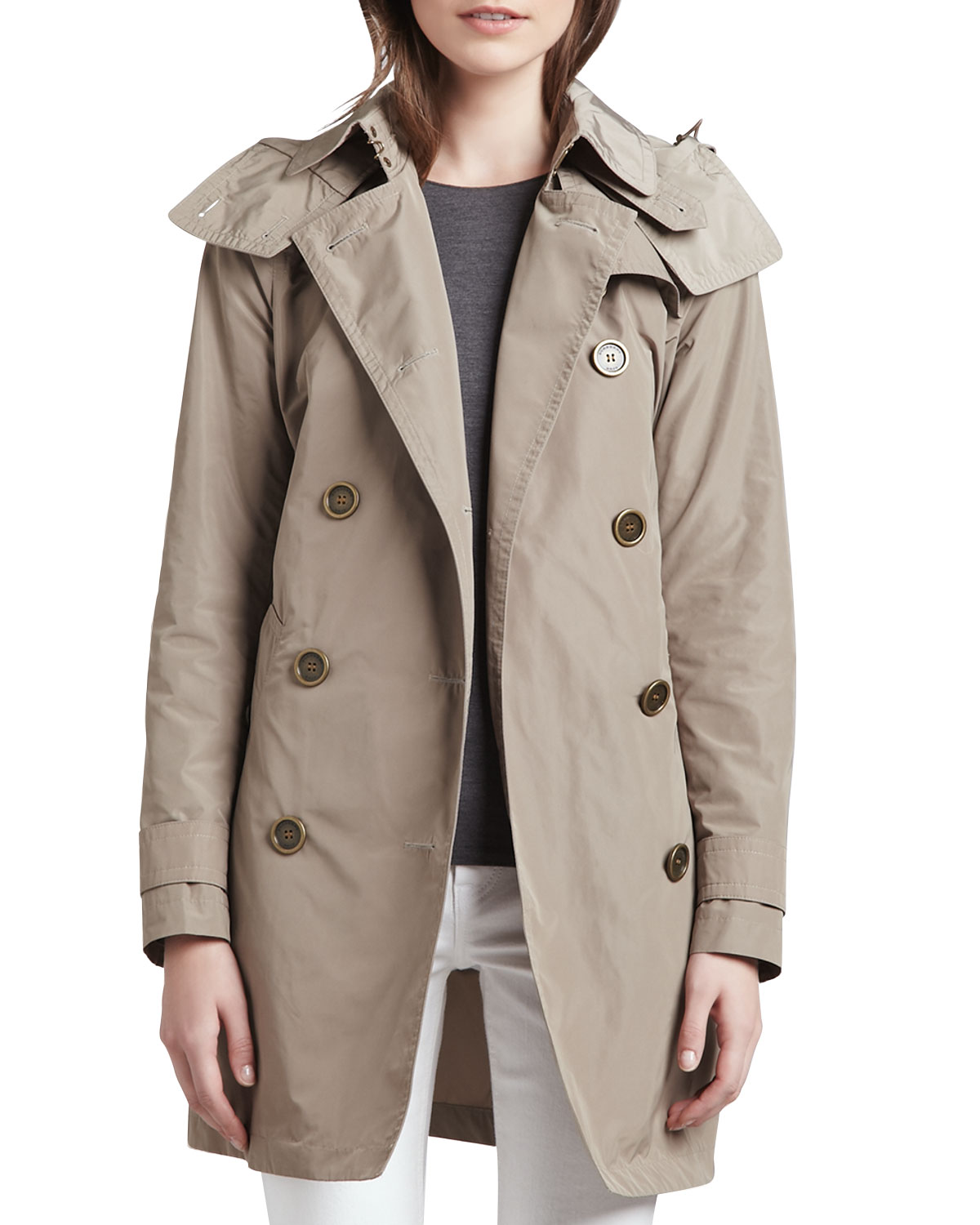 burberry brit balmoral trenchcoat with removable