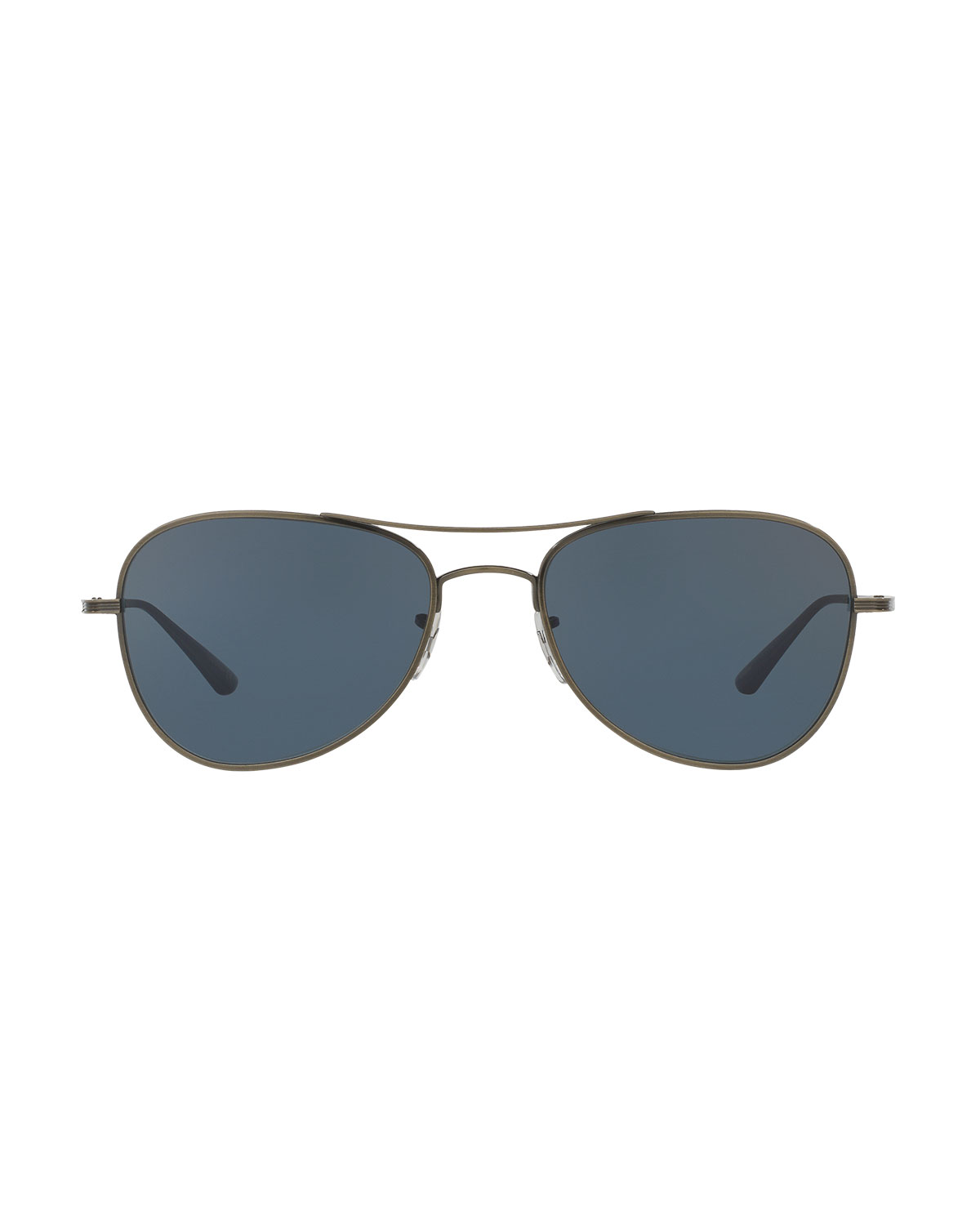 Executive Suite Photochromic Aviator Sunglasses, Pewter/Blue