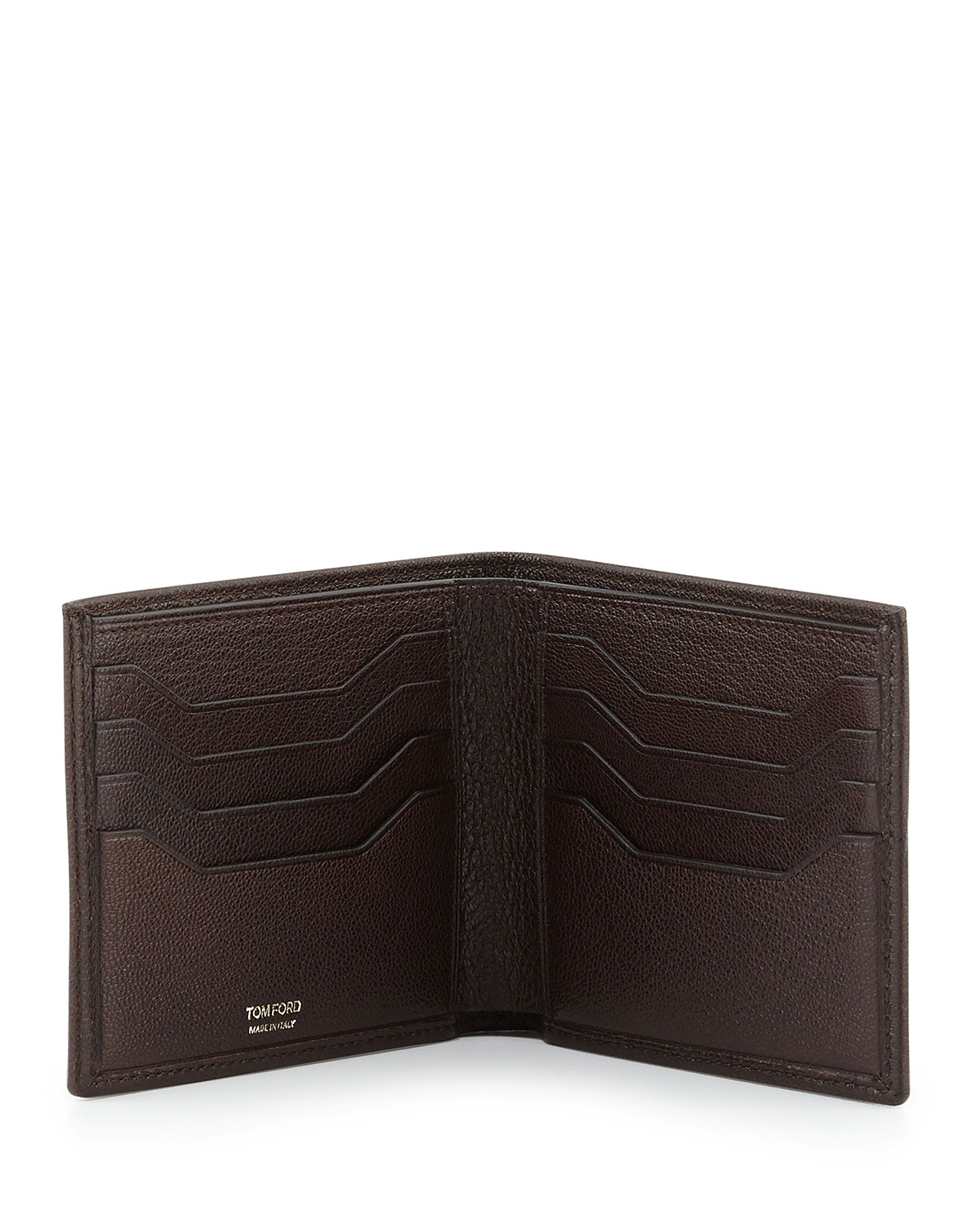 Calfskin Billfold Wallet, Brown