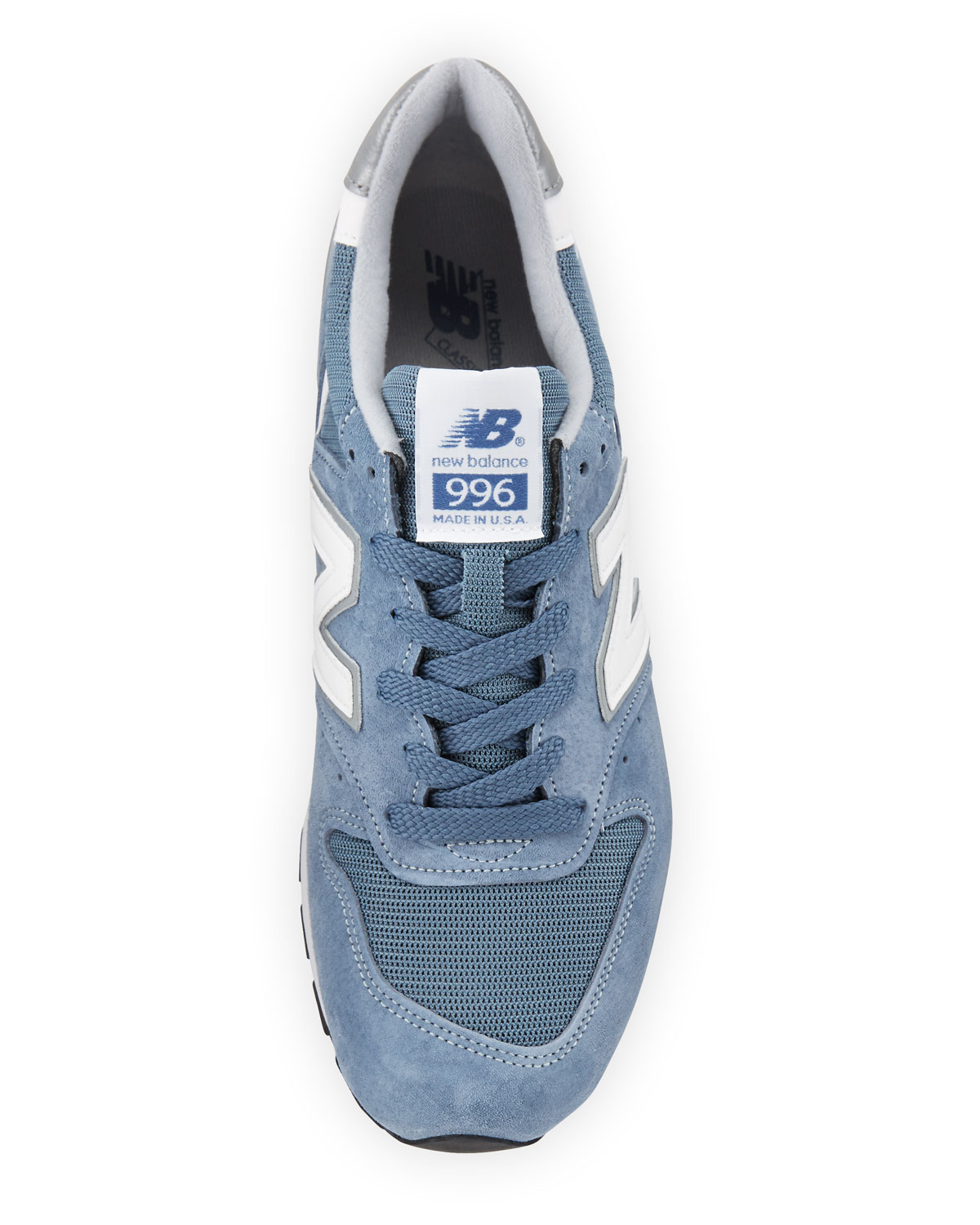 996 Age of Exploration Suede-Mesh Sneaker, Blue