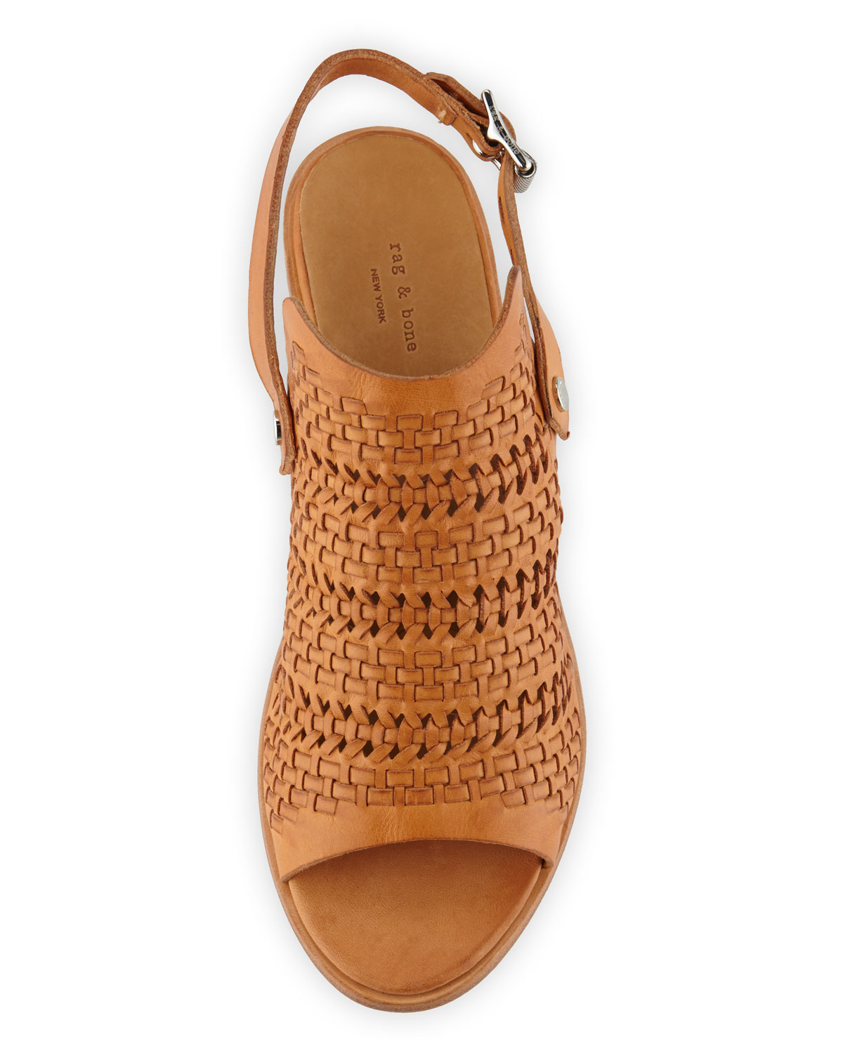 Wyatt Woven Mid-Heel Sandal