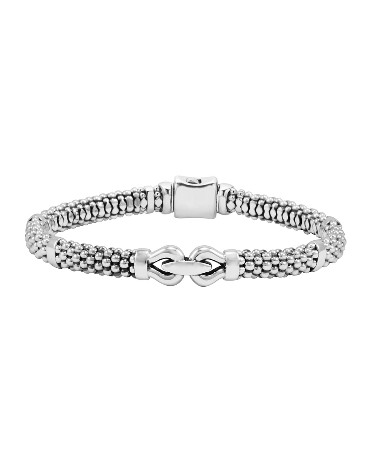 Silver Derby Bracelet, 6mm