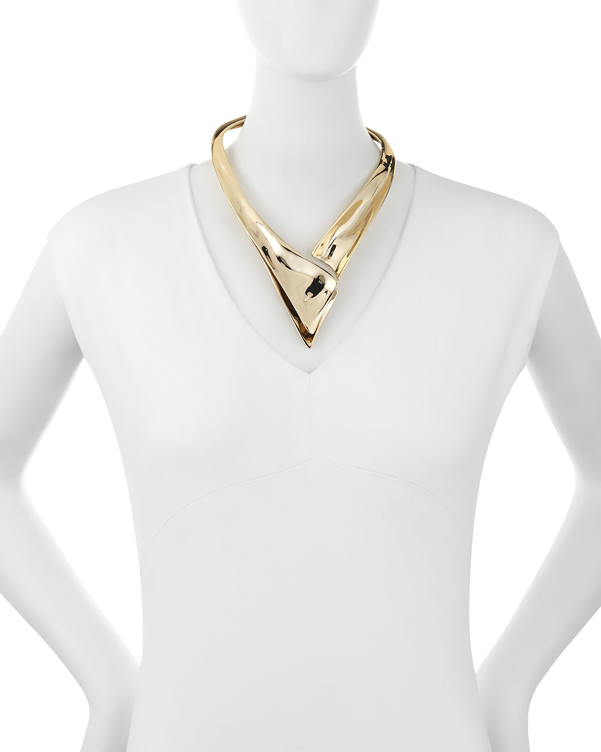 Liquid Golden Collar Necklace