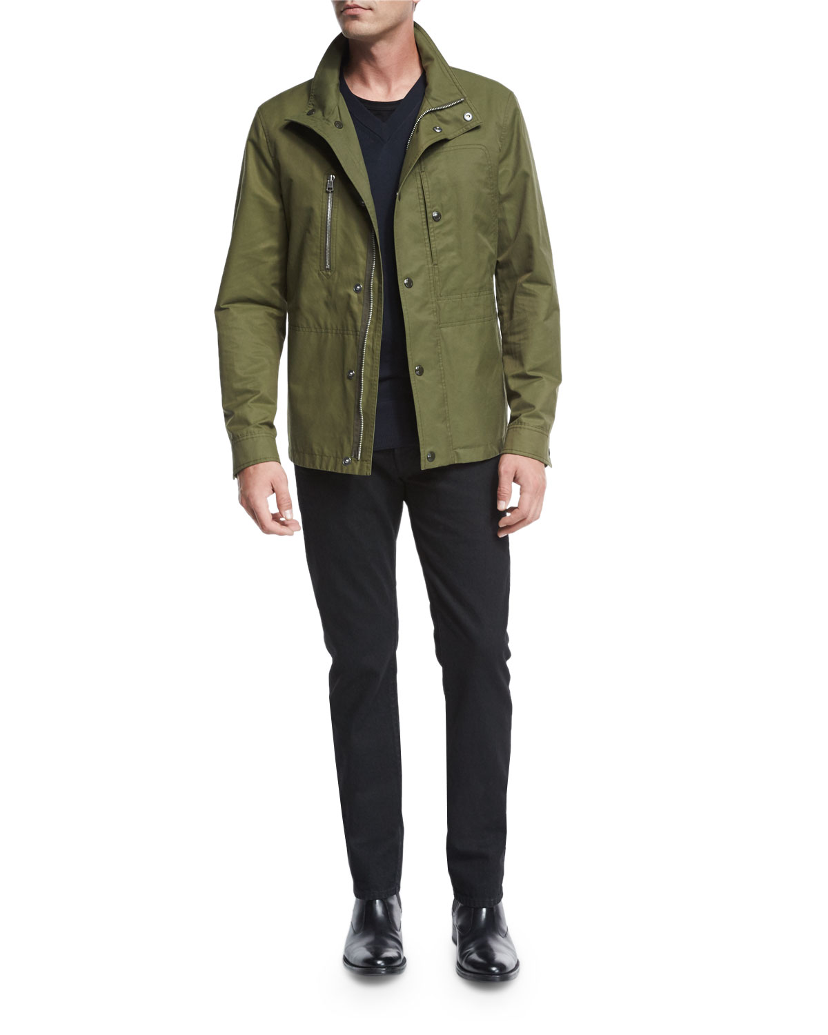 Short Field Coat, Olive