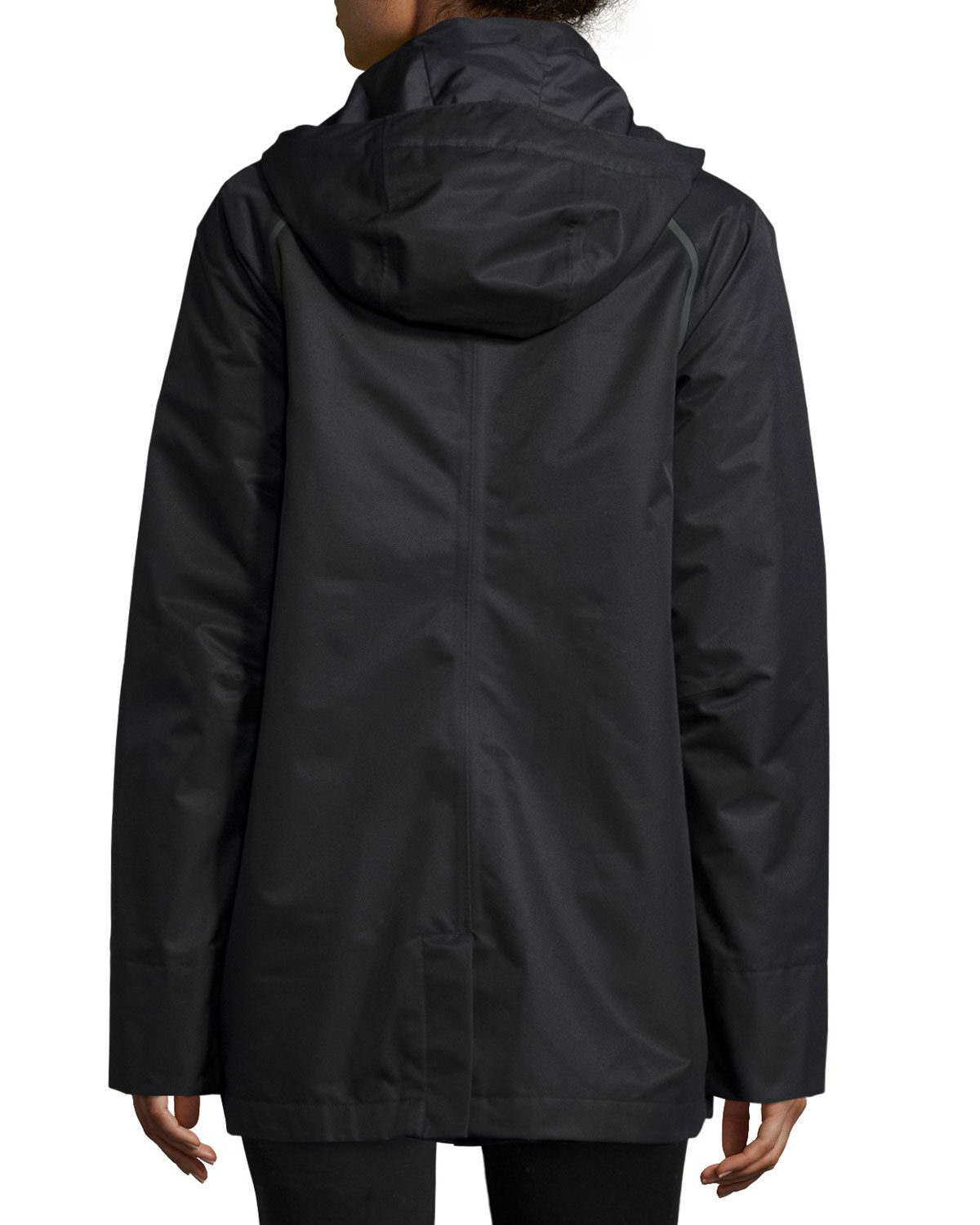 3-in-1 Hooded Jacket w/ Down Liner, Black