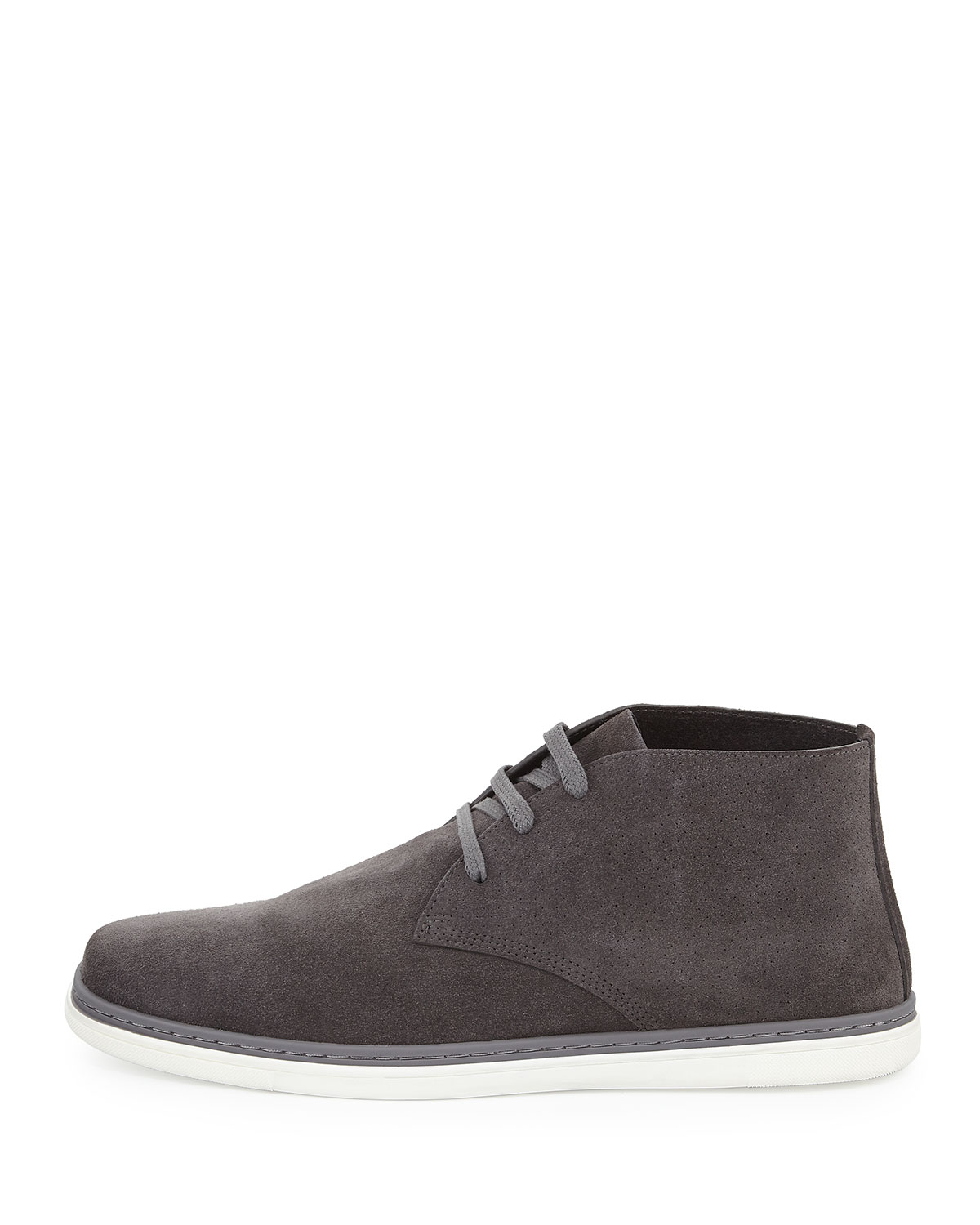 Newport Perforated Suede Chukka Boot, Gray