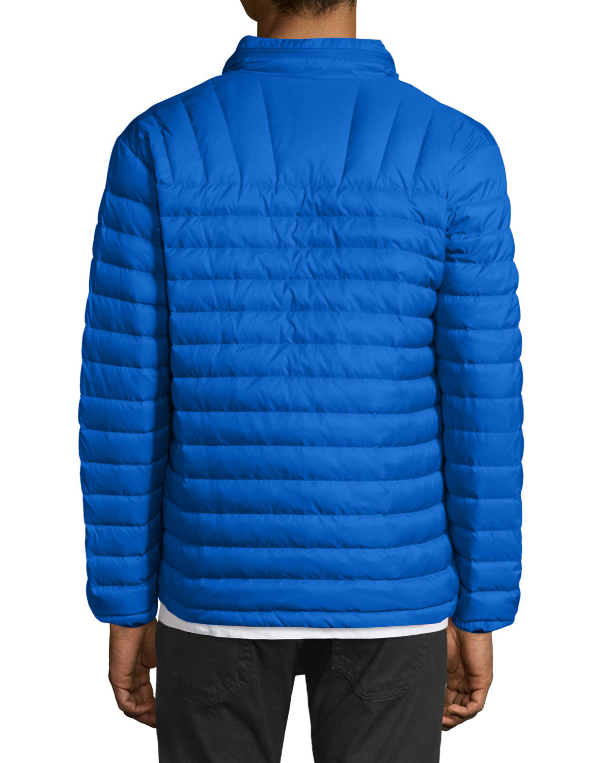 Lightweight Quilted Down Jacket, Blue