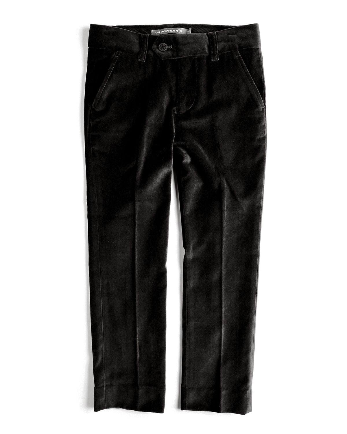 velvet tuxedo pants, black, size 2t-14