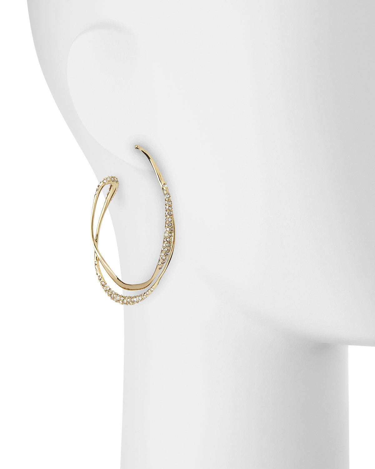 Orbiting Crystal Hoop Earrings