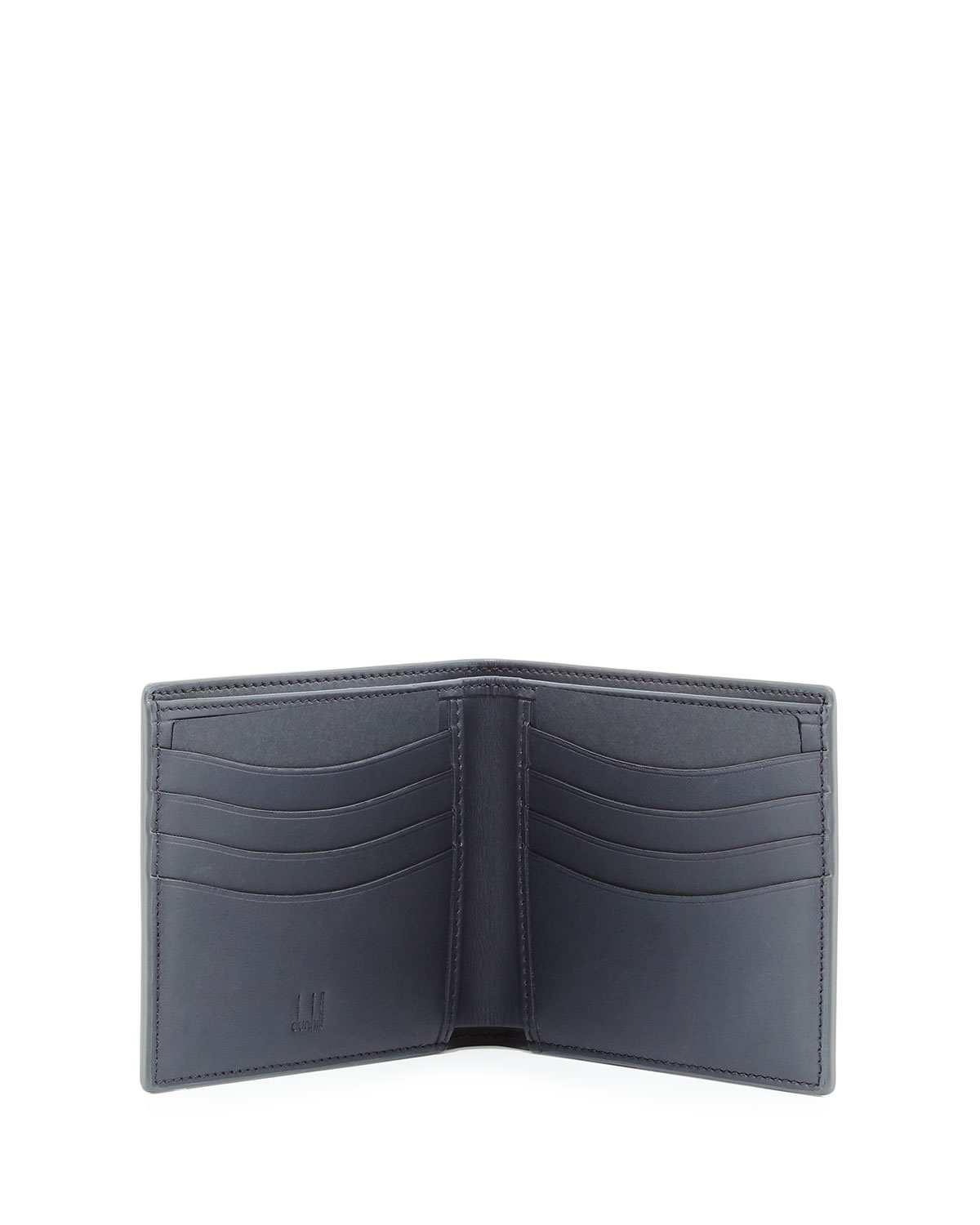 Chassis Textured Leather Bi-Fold Wallet, Gray