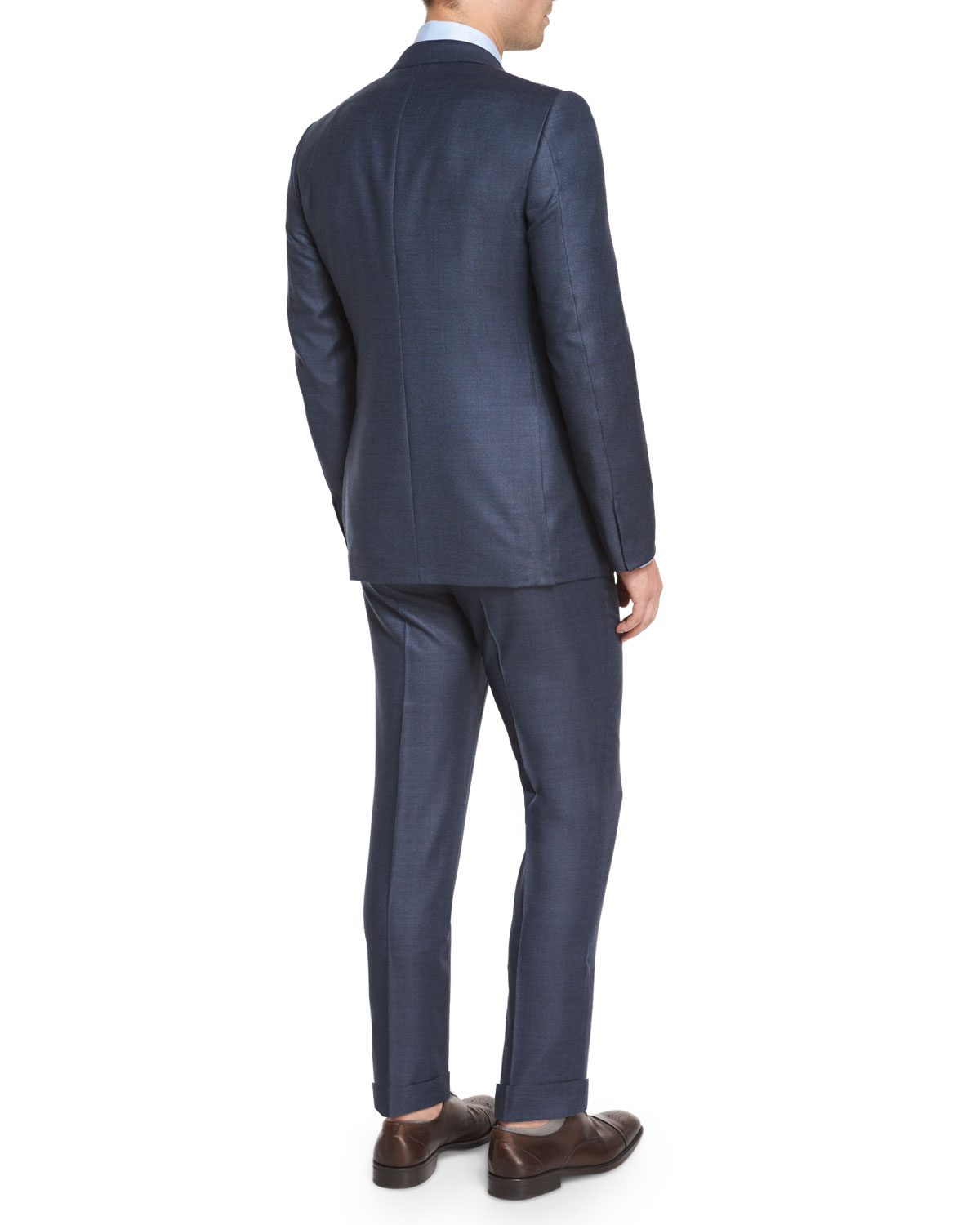 Trofeo Birdseye Two-Piece Suit, Blue