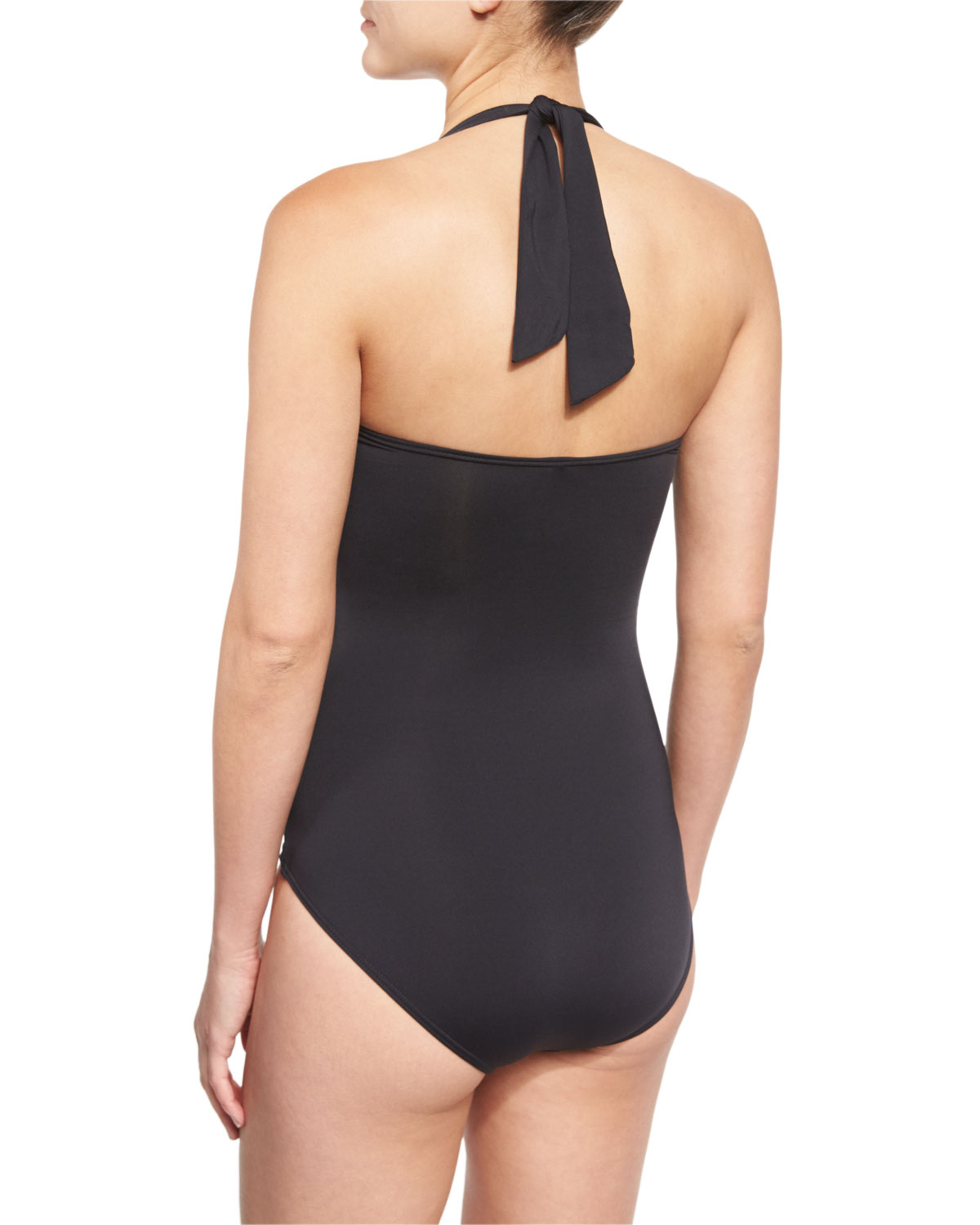 Pearl Halter One-Piece Swimsuit