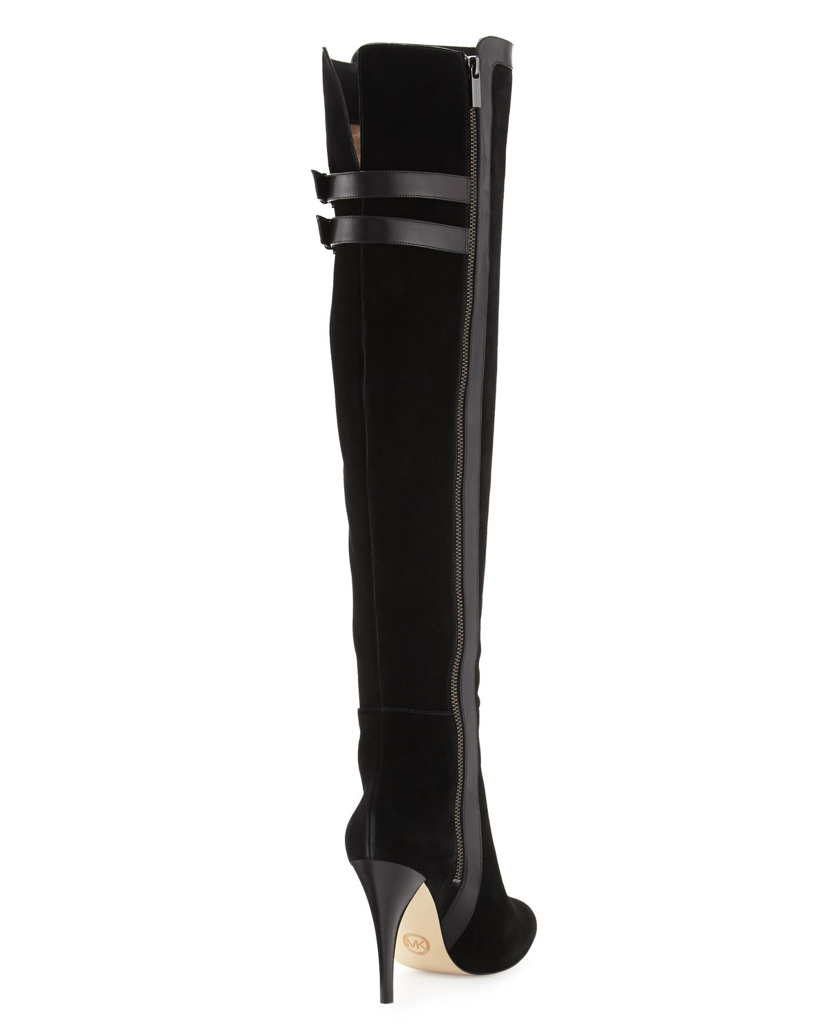Delaney Suede Over-the-Knee Boot, Black