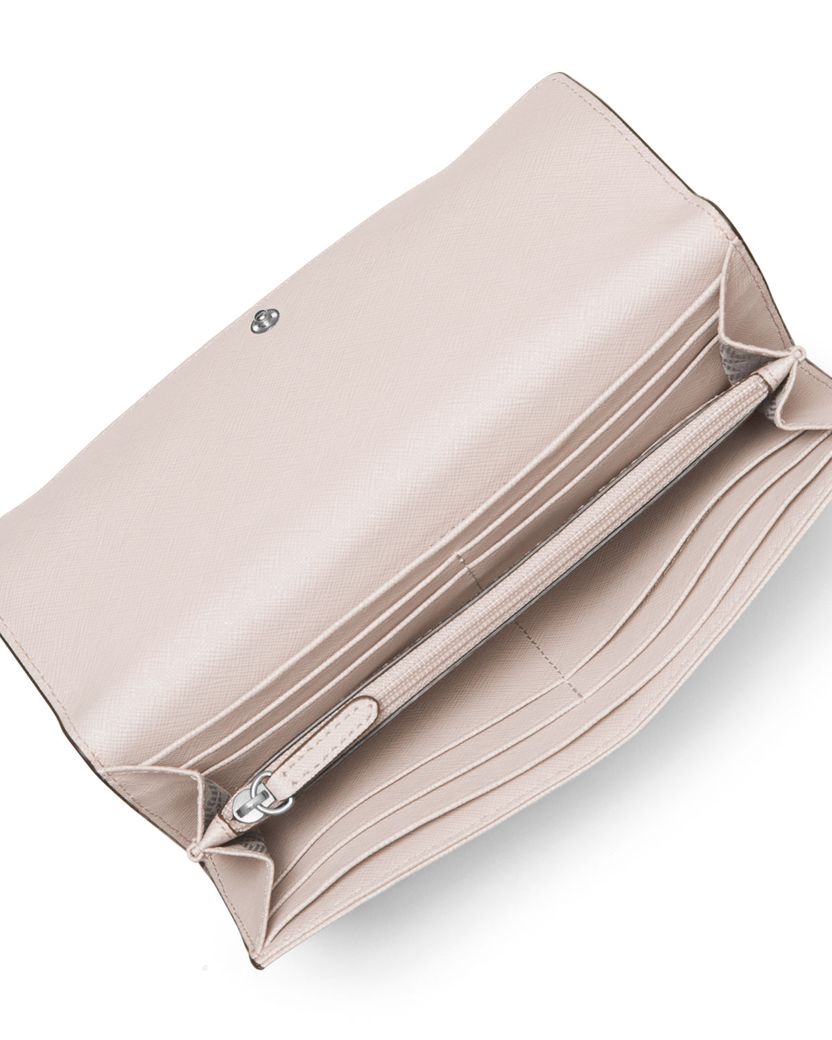 Jet Set Travel Tri-Fold Wallet, Cement 
