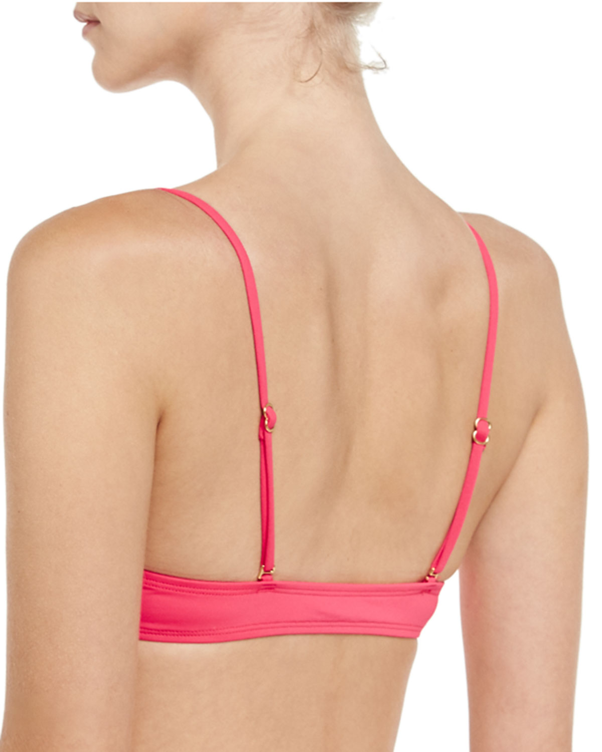 Jaime Strappy Swim Top, Hot Cherry