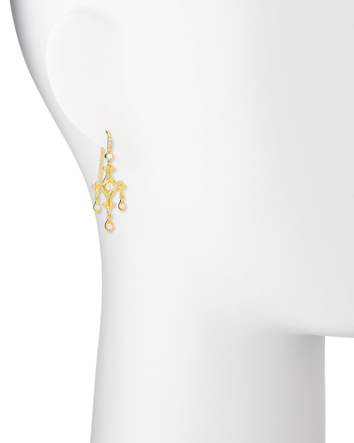 Aegean Collection 18k Diamond Dangle Earrings