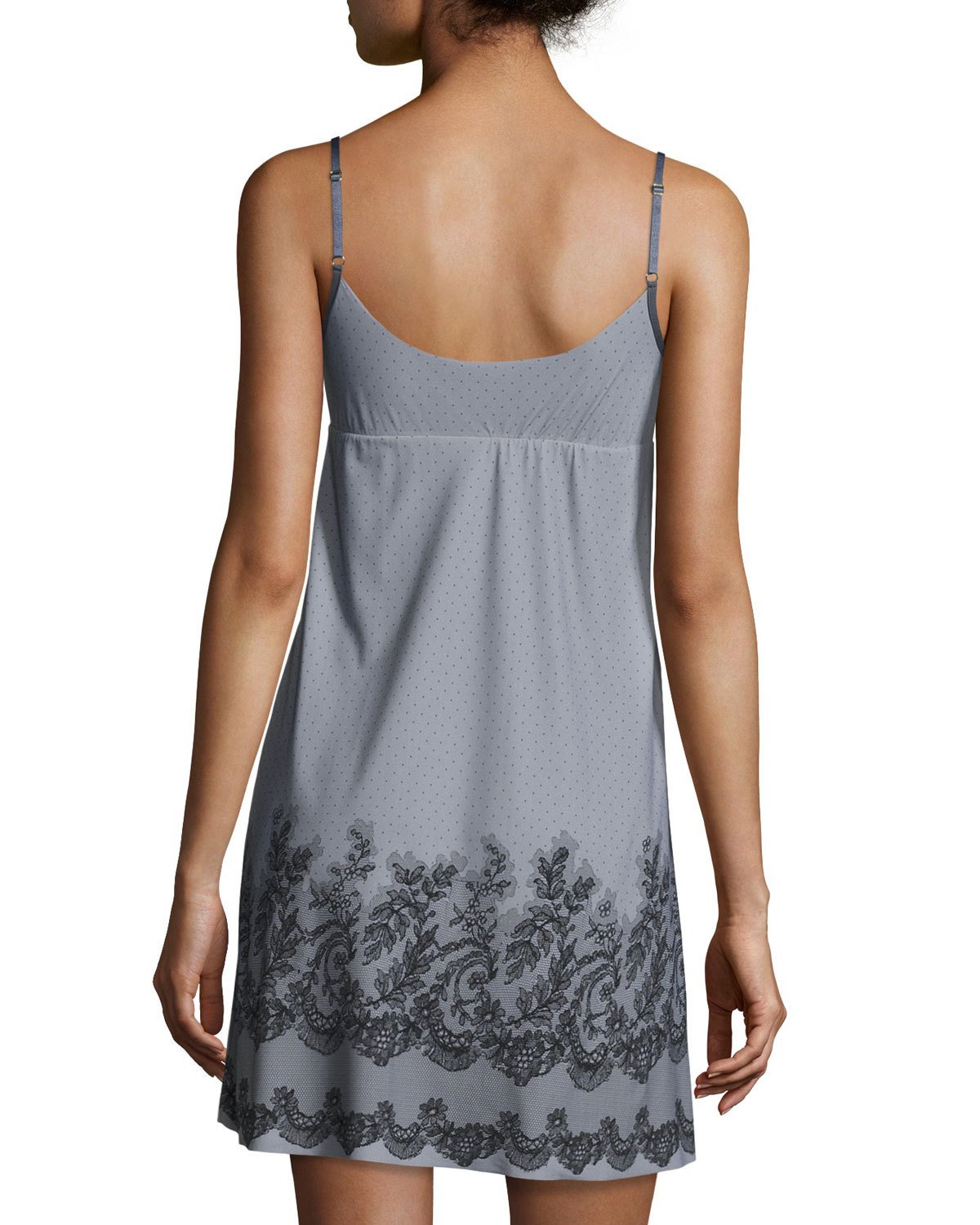 Antique Lace-Print Chemise, Stormy