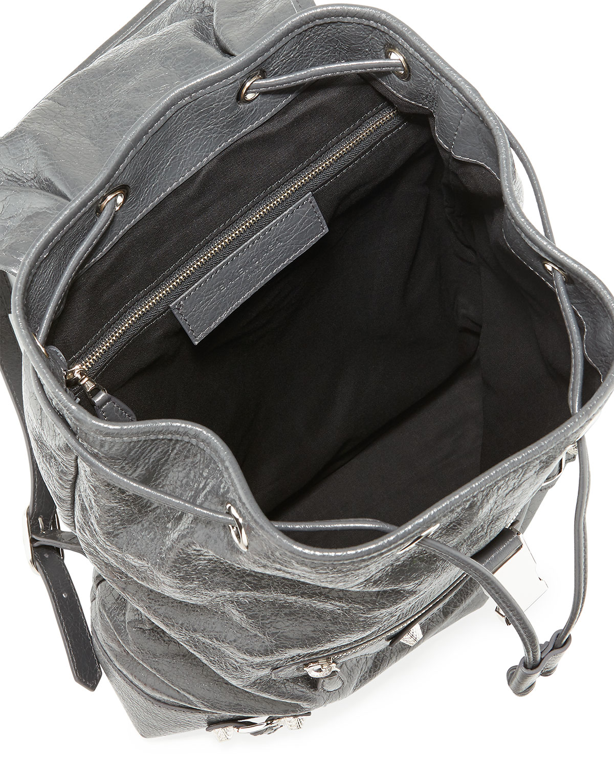 Giant Traveler's Lambskin Backpack, Gray