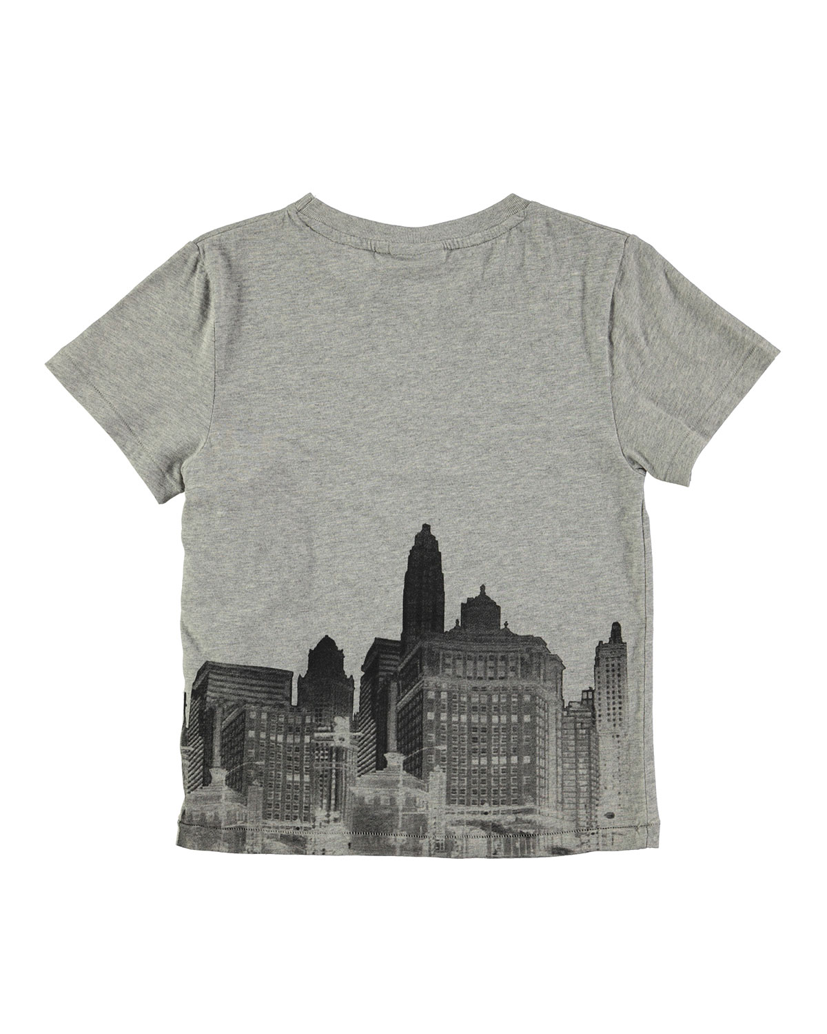 Skyline & Skater Jersey Tee, Gray, Size 4-12