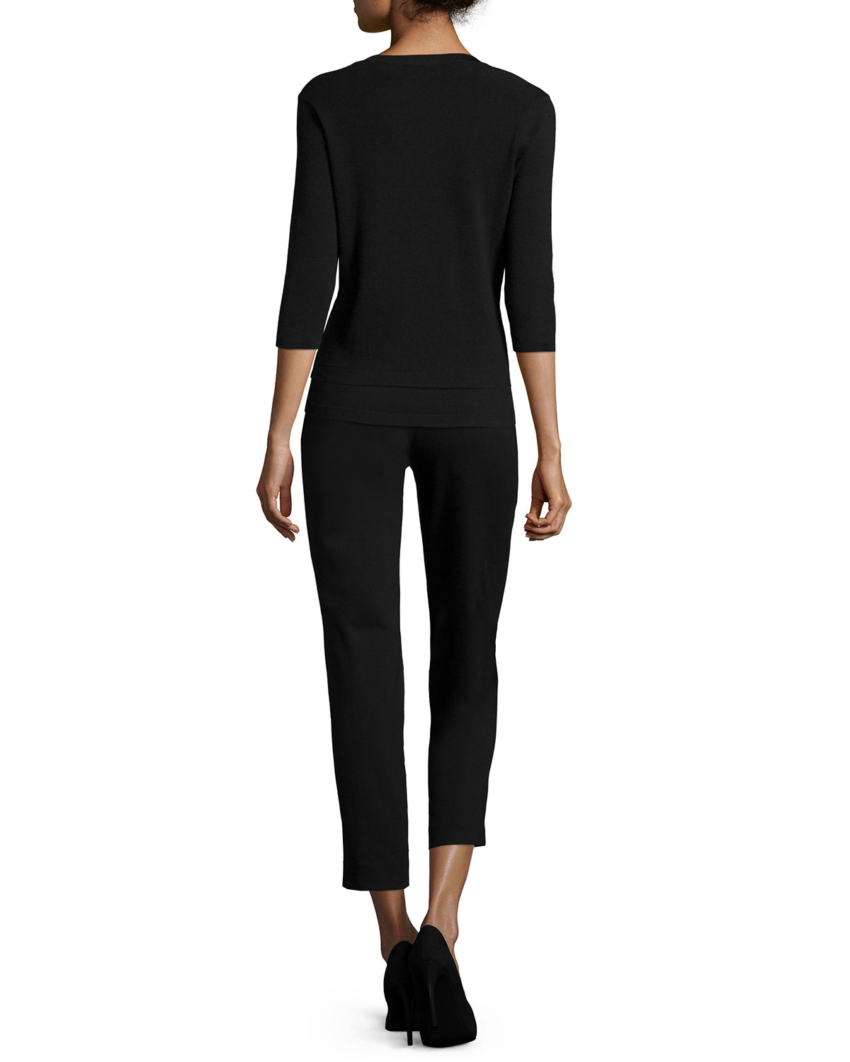 Solid Knit Tank, Black