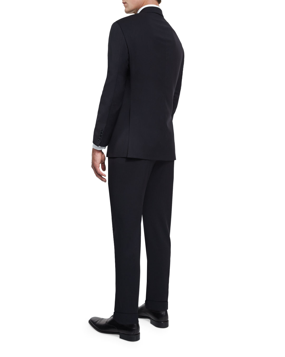 G-Line New Basic Two-Piece Wool Suit, Navy