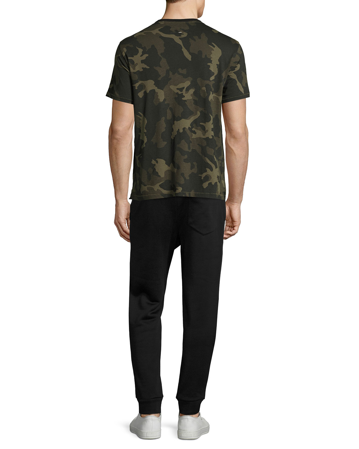 Camo-Print Ringer T-Shirt