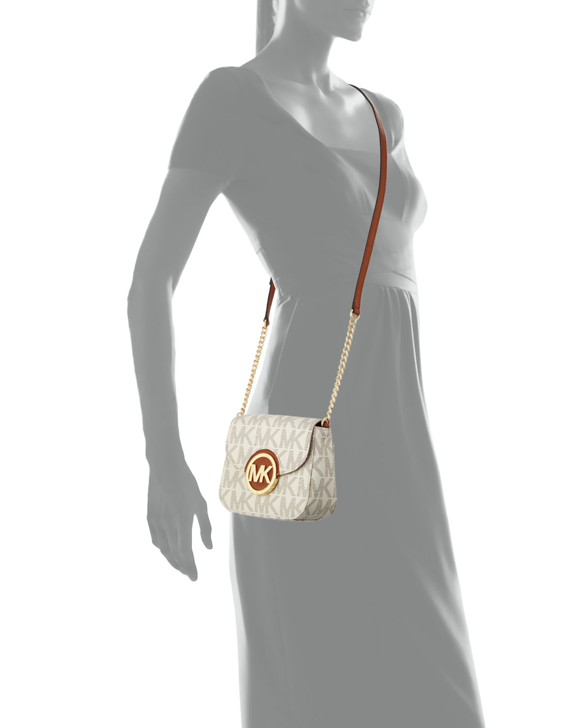 Fulton Small Logo Crossbody Bag, Vanilla