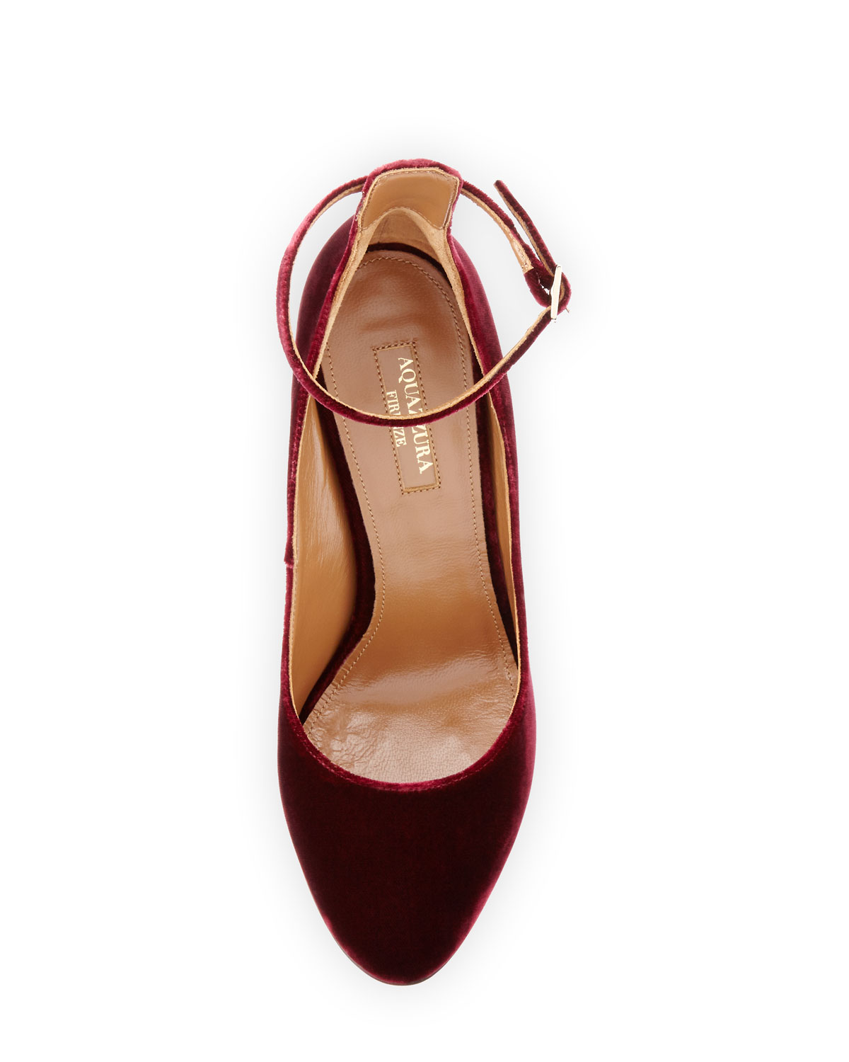 Alix Velvet 105mm Pump, Ruby Red