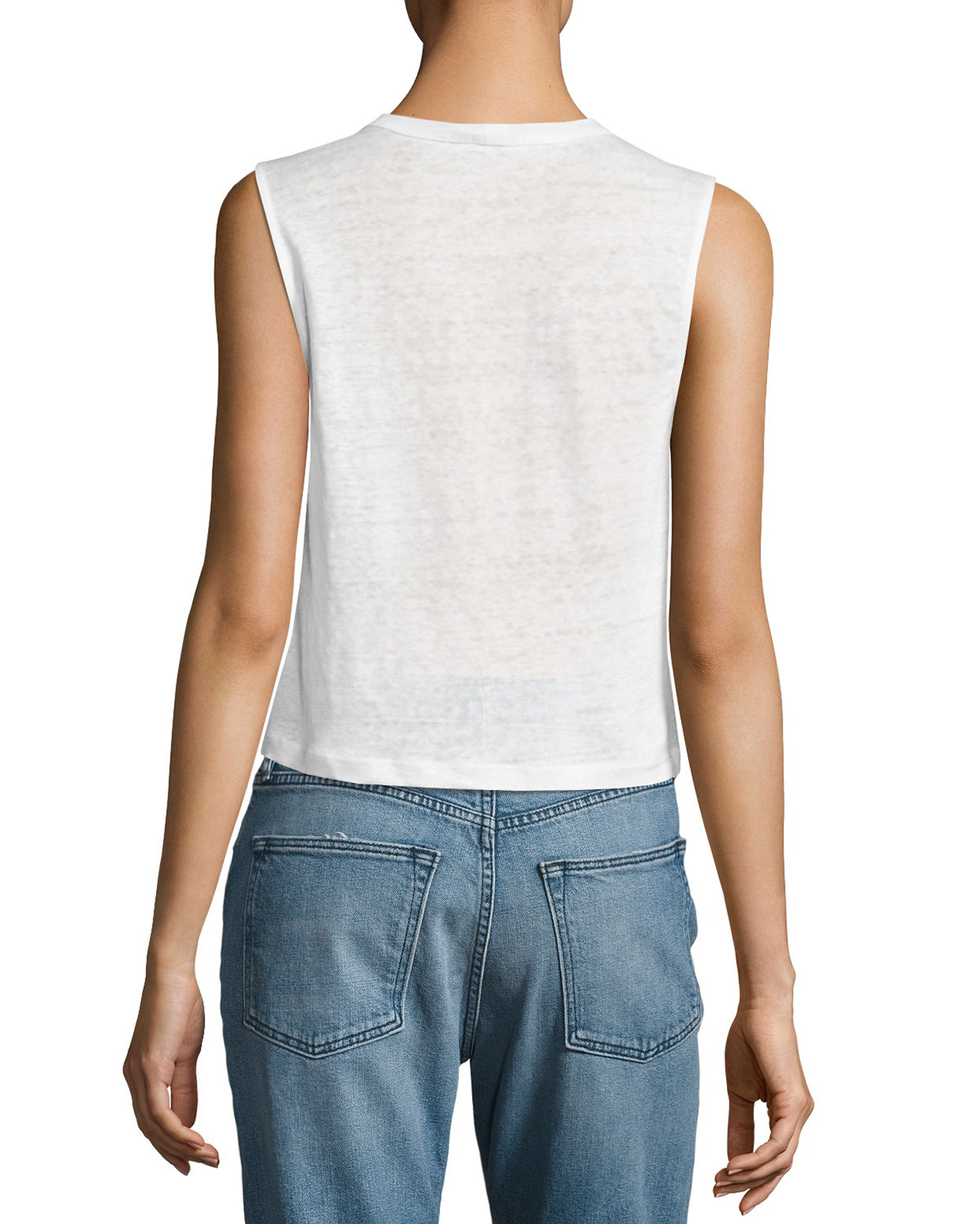 Ines Fluid Linen Tank