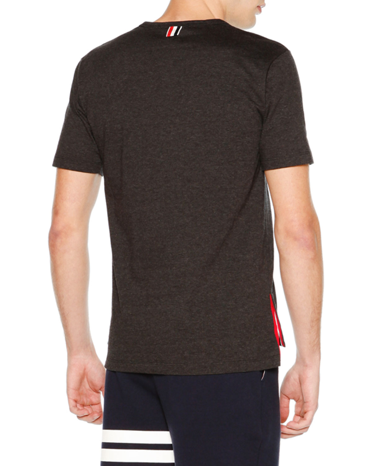 Short-Sleeve Jersey Tee, Charcoal