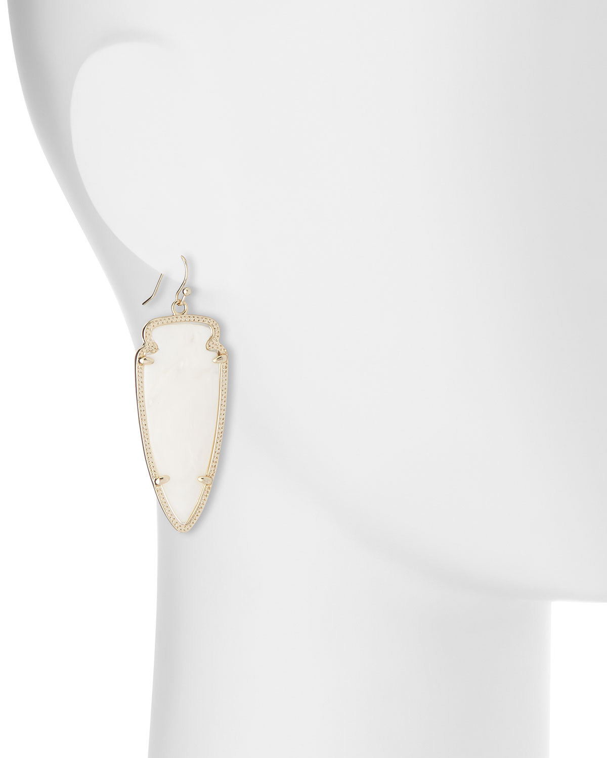 Skylar Arrow Earrings, Mother-of-Pearl