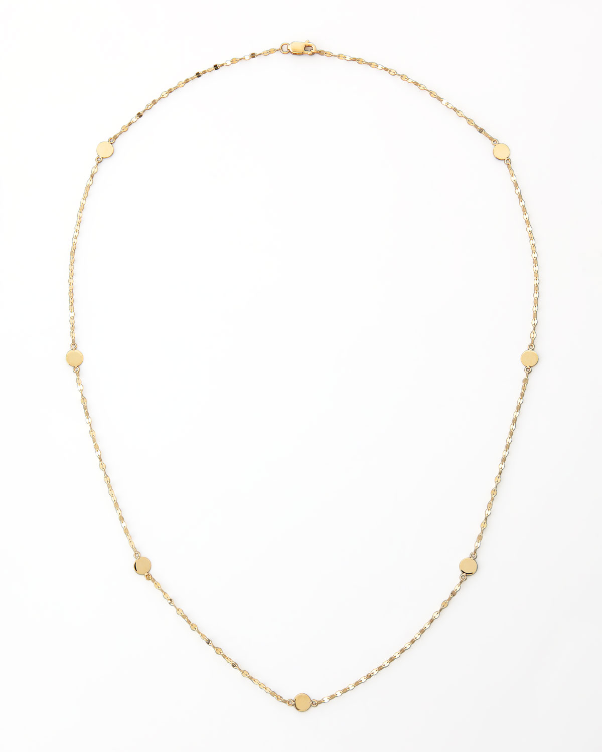 Disc-Station Layering Necklace, 19.5"L