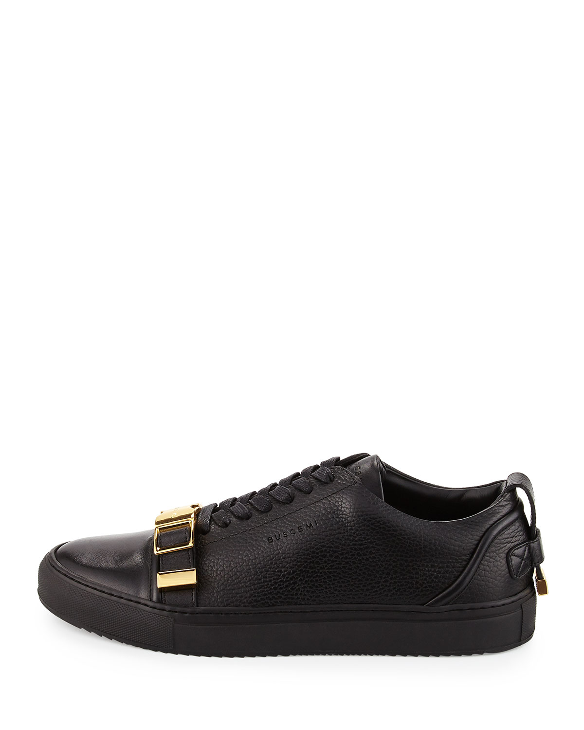 Men's 50mm Low-Top Sneaker with Strap, Black
