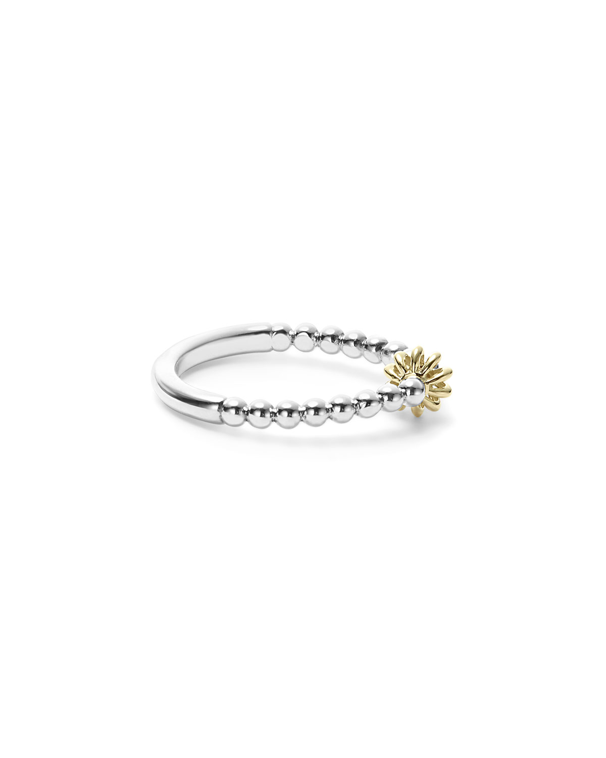 Icon Caviar Birdcage Stacking Ring, Size 7