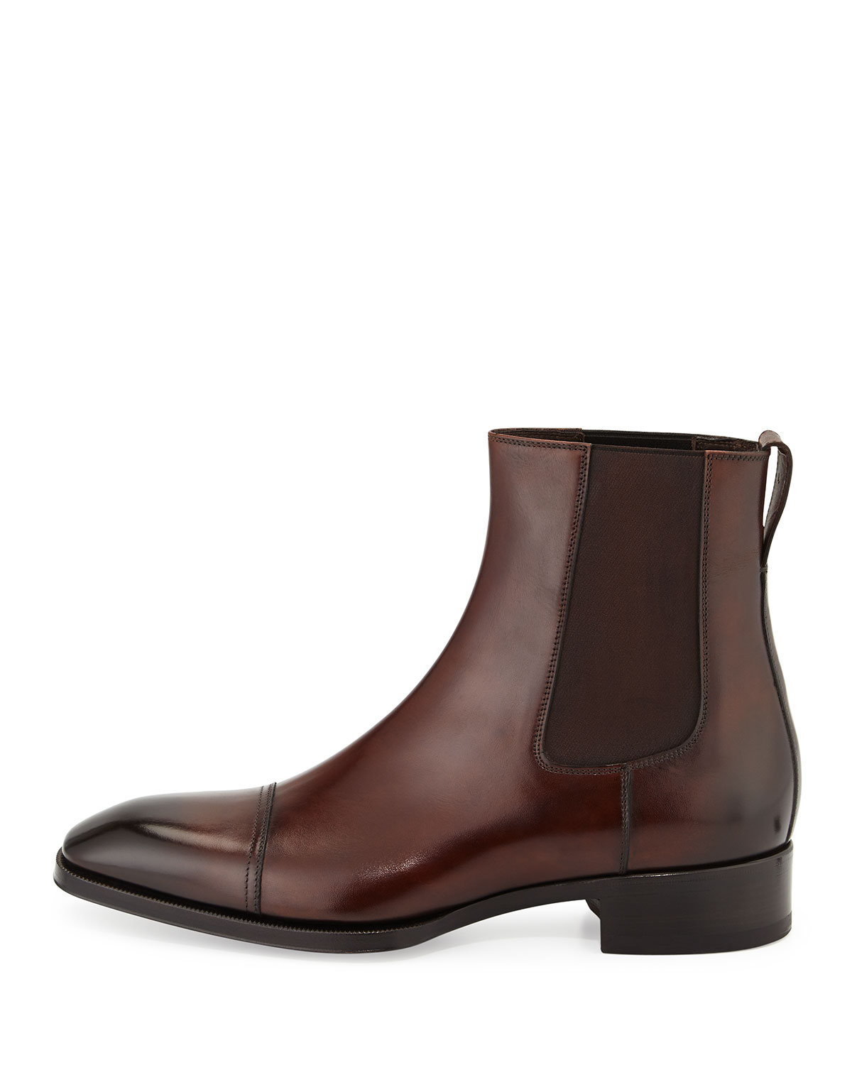 Gianni Leather Chelsea Boot, Brown