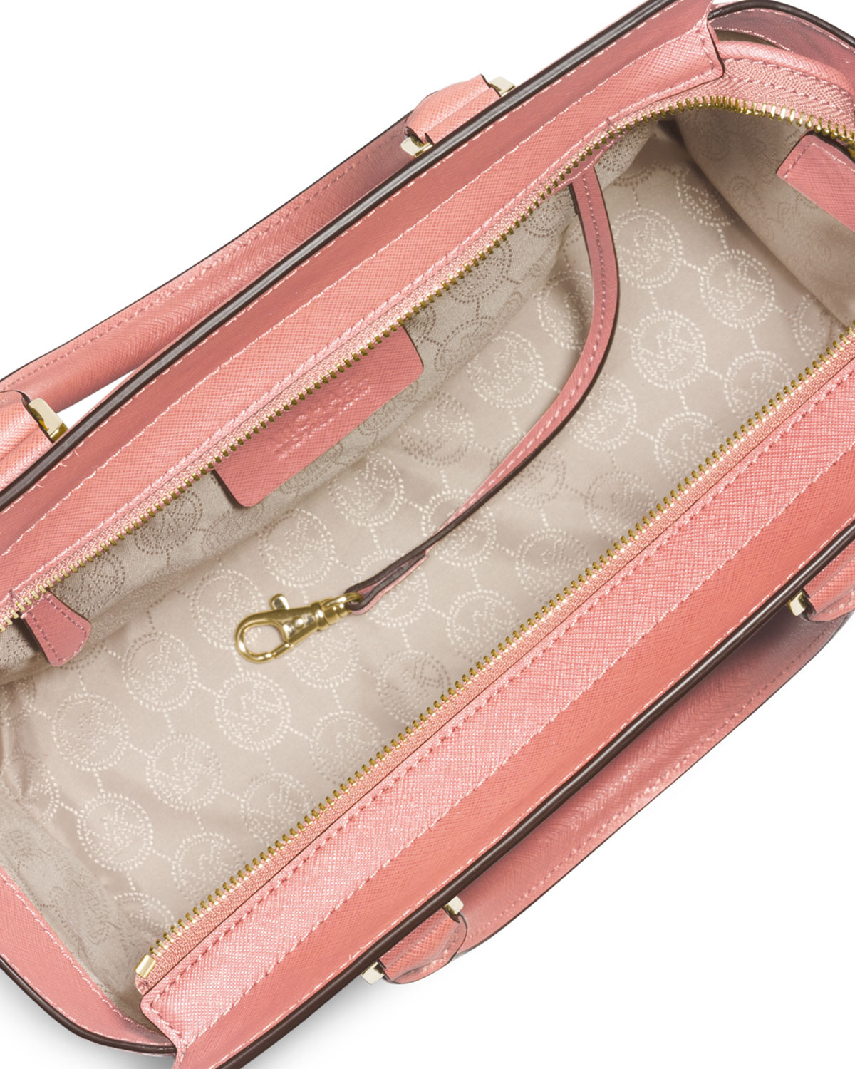 Selma Medium Top-Zip Satchel Bag, Pale Pink