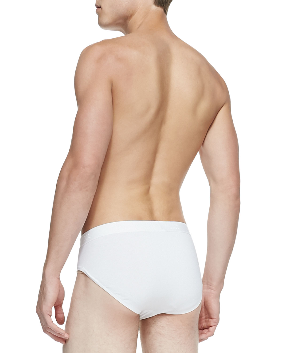 Jack Stretch Mid-Briefs, White 