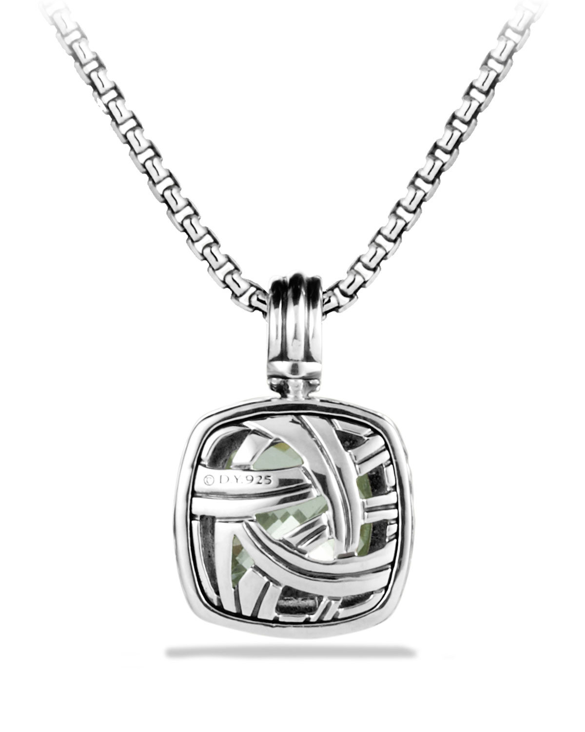 Albion Pendant with Prasiolite and Diamonds