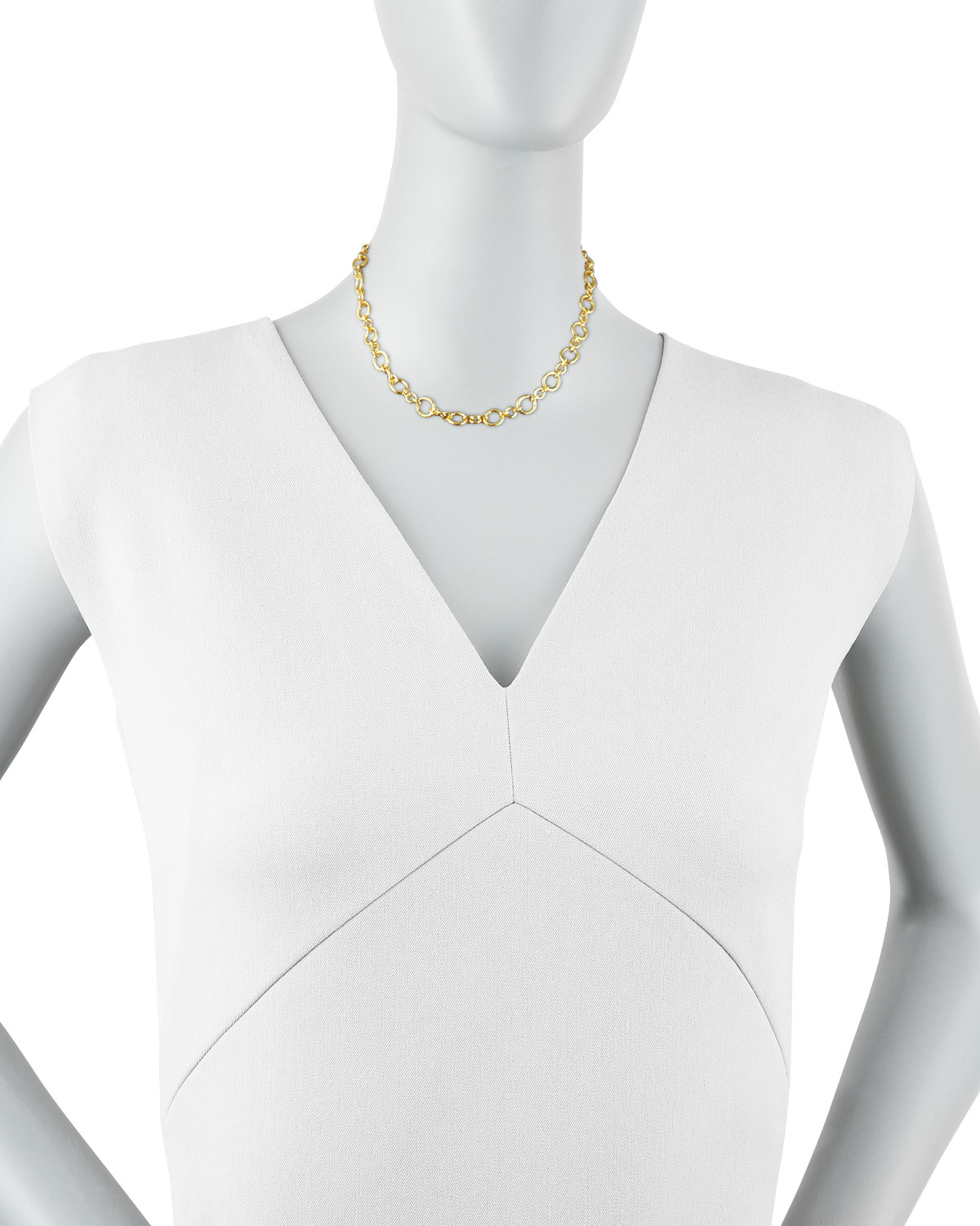 Riviera Gold 19k Link Necklace, 17"L