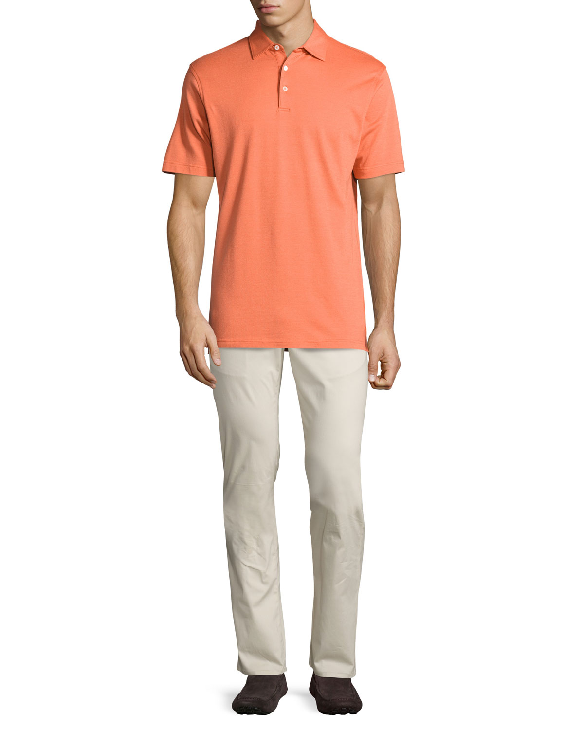 Collection Perfect Pique Polo Shirt, Clementine