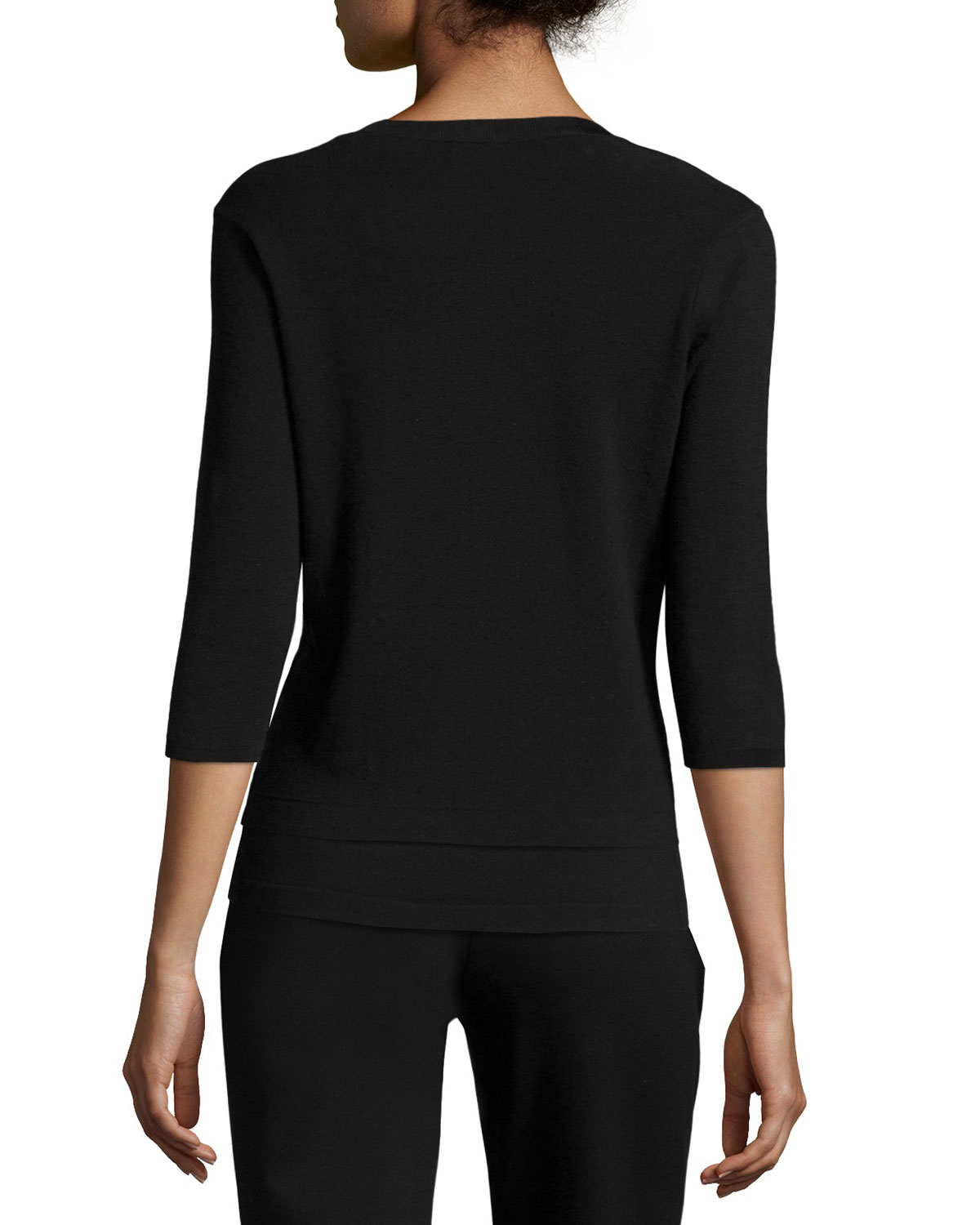 Solid Knit Tank, Black, Petite  